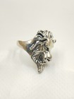 Extremely Rare Ancient Silver Antique Roman Ring Lion Head Artifact Amazing