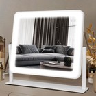 Bearolve 14x12 Led Vanity Makeup Mirror  3-color Dimmable Light  Metal Frame  Wh