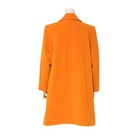 Yves Saint Laurent Chester Coat Size 36 Orange Wool Italian Fabric Vintage Auth