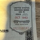 October 1943 Series E  25 United States War Savings Bond 0311216018e