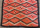 Vintage Navajo Transitionl Blanket  edges Covered In Satin 