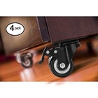 Caster Wheels Set Of 4   pcs     Lockable Bearing Plate Caster Wheels With 2 Inch
