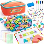 278 Pcs Magnetic Letters Numbers Alphabet Set Educational Learning Toy Kids New