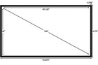 Silver Ticket 100  Inch Fixed Frame Projection Screen 16 9 4k Hdtv