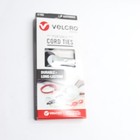 12 Pack - Hook   Loop Portable Cord Organizer Ties Nylon Silicone White Black 