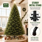 9ft Christmas Tree Pre-lit Artificial Green W  2400 Branch Tips   900 Led Lights