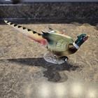 Vintage Ceramic Pheasant Figurine Mad3 In Japan