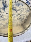 Silver Cake Stand Rope Edge 13   d X 6 5   h Bakery Pastry Serving