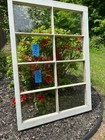 36 X 25 Vintage Window Sash  Old 8 Pane  Frame 1950 Arts   Crafts