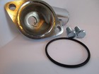 Sbc Bbc Chevy 15deg Chrome Water Neck Thermostat Housing With Temp Port  9468