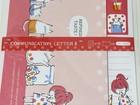 Japanese Letter Writing Set Cute Girl Black Cat Retro Kawaii Paper Envelopes