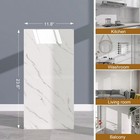 20 40pcs Peel And Stick Marble Floor Wallpanels 23 6 x11 8  Pvc Tiles Sticker