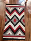 Vintage Wool Navajo Rug 31 X 55 Eye Dazzler 
