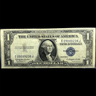 1935 H  1 One Dollar Us Bank Note  Blue Seal Silver Certificate Au  726