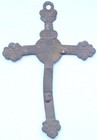 Ancient Old Catholic Bronze   inri   Cross  y24-08 