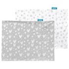 Baby Toddler Pillowcase Hearts Stars 100  Jersey Cotton 14  X 19  2 Pack