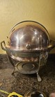 Vintage Copper Brass Roll Top Chafer Chafing Dish Neoclassical Banquet Catering