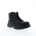 Hoss Basin 60141 Mens Black Leather Lace Up Work   Safety Boots