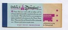  5 Adventures In Disneyland Ticket Book Courtesy Guest 1967