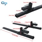 60 In Clamp On Pallet Forks Heavy Duty Quick Attach Bucket Forks 2000lbs