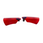 Transparent Red Pmma Acrylic Hand Grip Guard Air Deflector Fit Harley Touring Xl