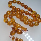 Natural Baltic Amber Islamic Prayer 33 Beads Misbaha Tasbih Rosary 72g Pressed