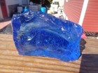 Glass Rock Slag Pretty Clear Sapphire Blue Bubbles 4 12 Lbs  Rocks Landscaping