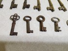 Lot Of 15 Old  Antique Vintage Skeleton Door Keys Free Shipping   