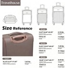 Travelhouse 3 Piece Luggage Set Softside Spinner Wheels Expandable