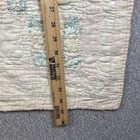 Vintage Flour Sack Quilt Baby Blanket Handmade 35x30 Cottagecore Pastel
