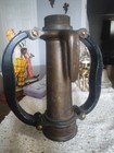 Antique Brass Heavy Fire  Nozzle Base Double Handles   Hook