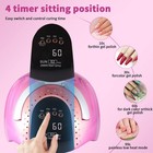 268w Uv Led Nail Lamp For Gel Polish With 4 Timer Settings And Professional