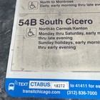 City Of Chicago Cta  Metal Sign 18 X 24 Bus Stop Double S d Cicero South Cicero