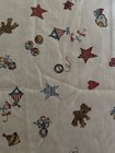 Vintage Handmade Teddy Bear   Classic Toys Curtain Panel W  Valance Nursery