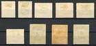 North Borneo-labuan 1899 4c Surcharged Set Cpl Sc  87-95 Mint Vf Og Hinged Rare   