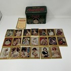 Coca Cola Metal Card Set Lot 4 Tins Polar Bears Santa Vintage Cards