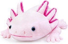 Large Axolotl Stuffed Animal - Giant Weighted Pink Axolotl Plush Toy  Realistic