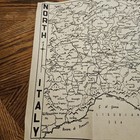 Vintage Map Of Northern Italy Ww2 Era Military Planning Map Paper 17 By 27 
