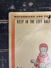 Vintage Midwest Mutual Insurance Motorcycle Safety Campaign Advertising Poster 