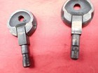 Vintage Singer Sewing Machine Cabinet 1 Hole Head Pin Hinges Brass Tone  1