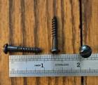 Wood Screws Round Head Slotted Black Oxide  8 X 1    20 Pk Free Shipping