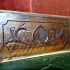 Scroll Acanthus Leaf Carving Pediment 14 In Antique French Architectural Salvage
