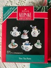 New Hallmark 1991 Tiny Tea Party 1992 1993 1994 1995 1996 1997 Mice 7 Ornaments