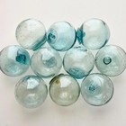 10 Authentic Japanese Glass Fishing Floats Vintage Fishing Net Buoys - 4 8-5 3cm