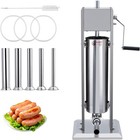 Manual Sausage Maker 15 Lbs   7 L Dual-speed Meat Filler With 5 Nozzles