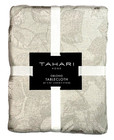 New Tahari Tablecloth 60 X 84 Luxury Sateen W Falling Leaves Motif Oblong 6 - 8