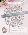 Jialeey Wholesale Bulk Lots Jewelry Making Silver Charms Mixed Smooth Tibetan Si