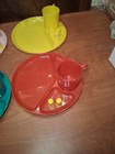 Vintage Gothamware Plastic Picnic Kit Set Of 4 Cups   Plates With S   P Shakers