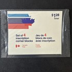 Canada Post   577a Sealed 4x Inscription Corner Block Set - Fv  1 28