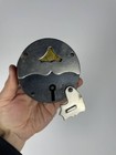 Rare Antique Vintage Round Disc Padlock Russian Jail Cell Old Locksmith 2 Key